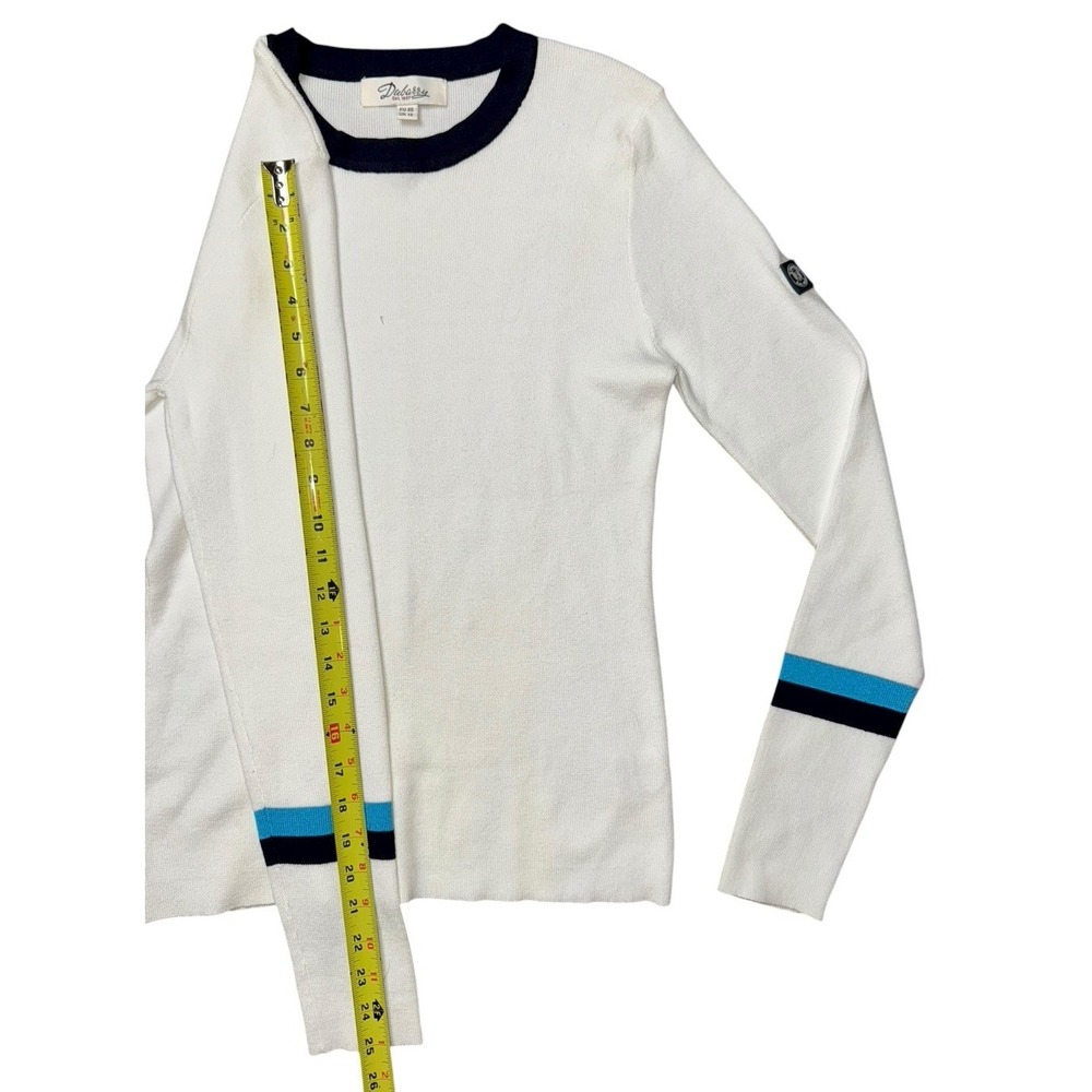 Dubarry of Ireland Tolka Woman's Sweater - White /Blue Stripes Sz EU 40/UK 14 - Picture 5 of 9